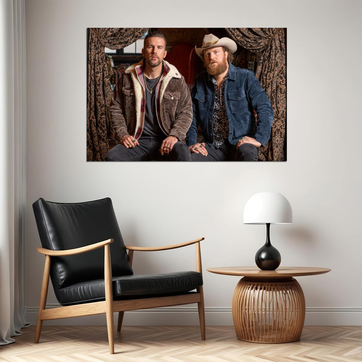The Brothers Osborne American Country Music Duo Poster Wall Art Print Home Wall Decor - xonomax