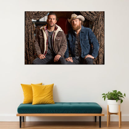 The Brothers Osborne American Country Music Duo Poster Wall Art Print Home Wall Decor - xonomax