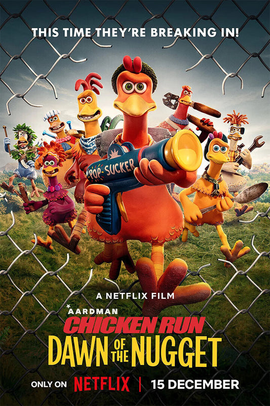 Chicken Run Dawn Of The Nugget Animation Comedy Poster Wall Art Print Home Wall Decor - xonomax