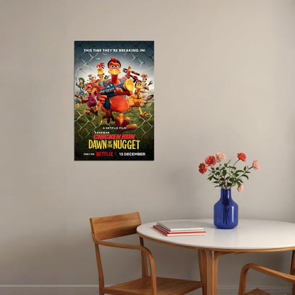 Chicken Run Dawn Of The Nugget Animation Comedy Poster Wall Art Print Home Wall Decor - xonomax