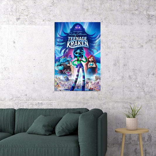 Ruby Gillman Teenage Kraken Movie Animation Action Poster Wall Art Print Home Wall Decor - xonomax