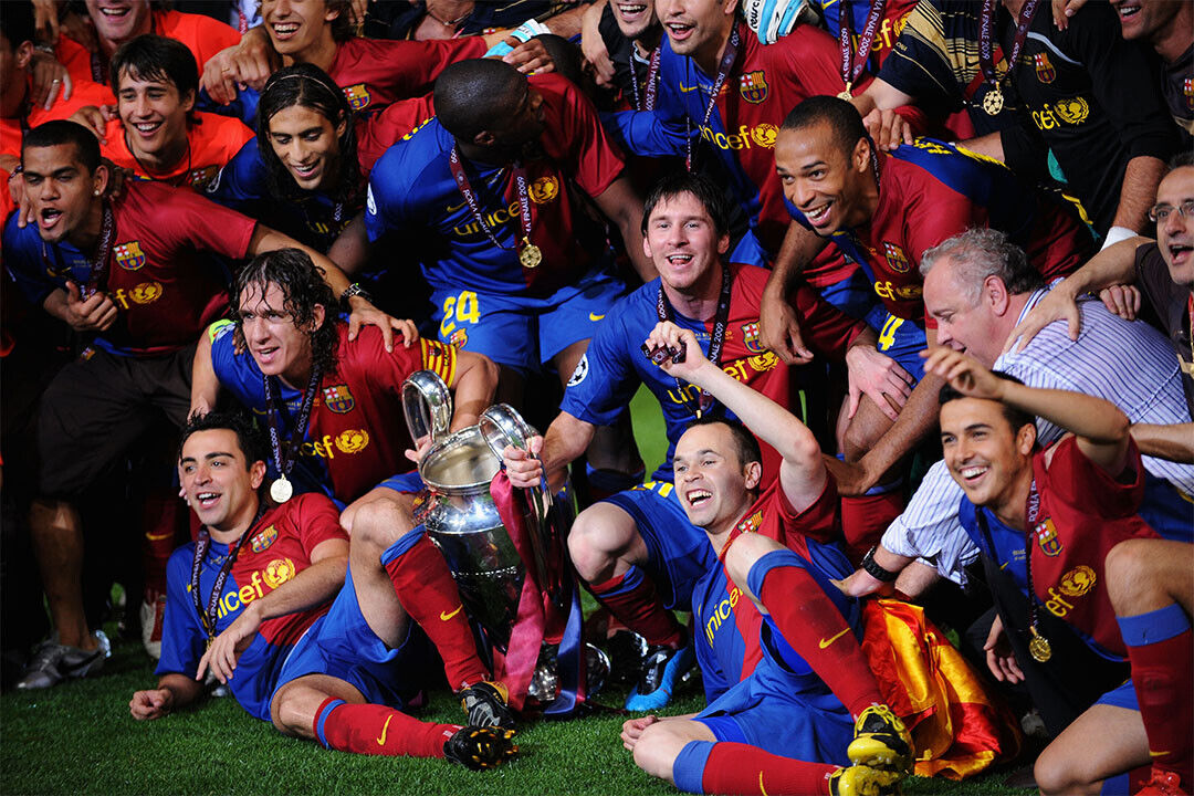 2008-09 Champions League Winners Soccer Barcelona Poster Wall Art Print Home Wall Decor - xonomax