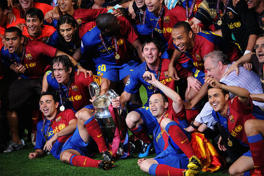 2008-09 Champions League Winners Soccer Barcelona Poster Wall Art Print Home Wall Decor - xonomax