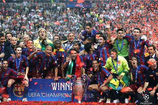 2005-06 Champions League Winners Soccer Barcelona Poster Wall Art Print Home Wall Decor - xonomax