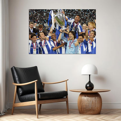 2003-04 Champions League Winners Soccer Fc Port Poster Wall Art Print Home Wall Decor - xonomax