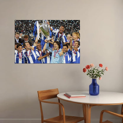 2003-04 Champions League Winners Soccer Fc Port Poster Wall Art Print Home Wall Decor - xonomax