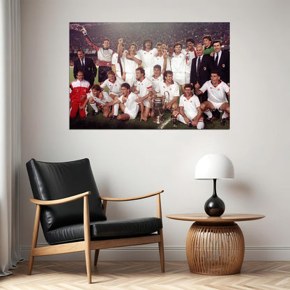 1989-90 Ac Milan European Cup Soccer Champions Poster Wall Art Print Home Wall Decor - xonomax
