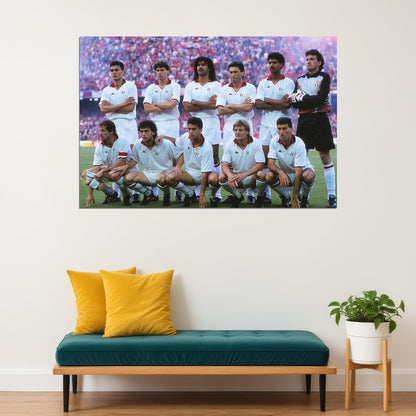 1988-89 Ac Milan European Cup Soccer Champions Poster Wall Art Print Home Wall Decor - xonomax