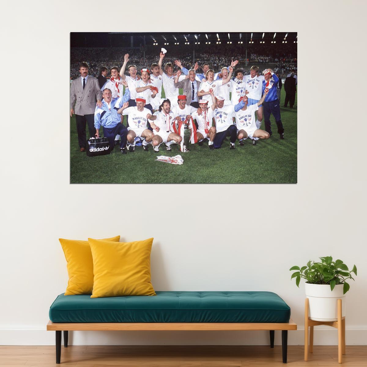 1987-88 Psv Eindhoven European Cup Soccer Champions Poster Wall Art Print Home Wall Decor - xonomax