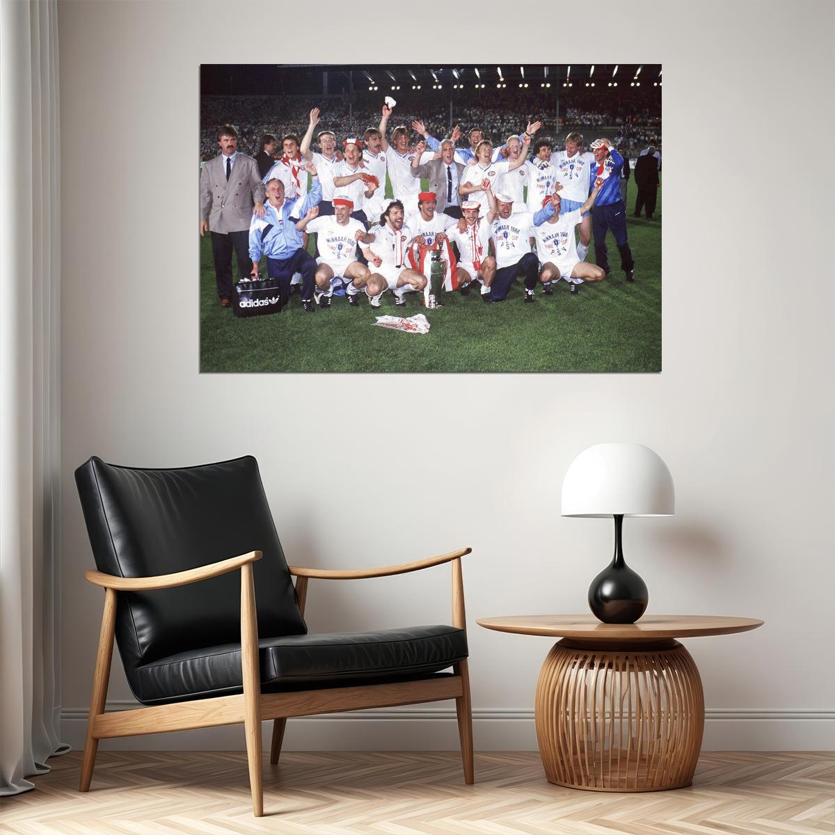 1987-88 Psv Eindhoven European Cup Soccer Champions Poster Wall Art Print Home Wall Decor - xonomax