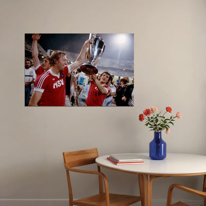 1983 Hamburger Sv European Cup Soccer Champions Poster Wall Art Print Home Wall Decor - xonomax