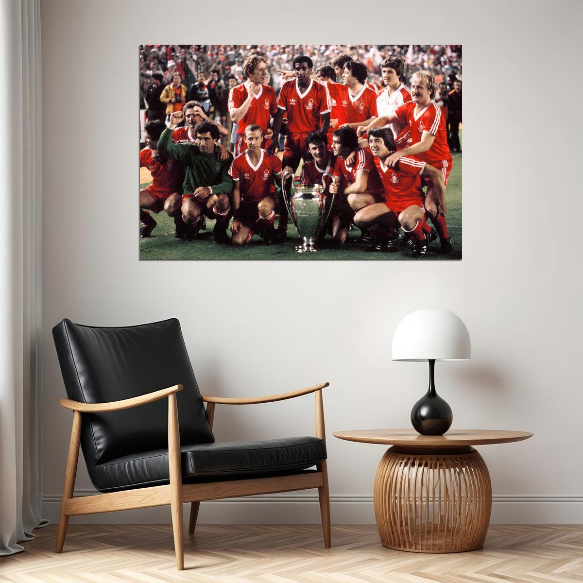 1978-79 Nottingham Forest European Cup Soccer Champions Poster Wall Art Print Home Wall Decor - xonomax