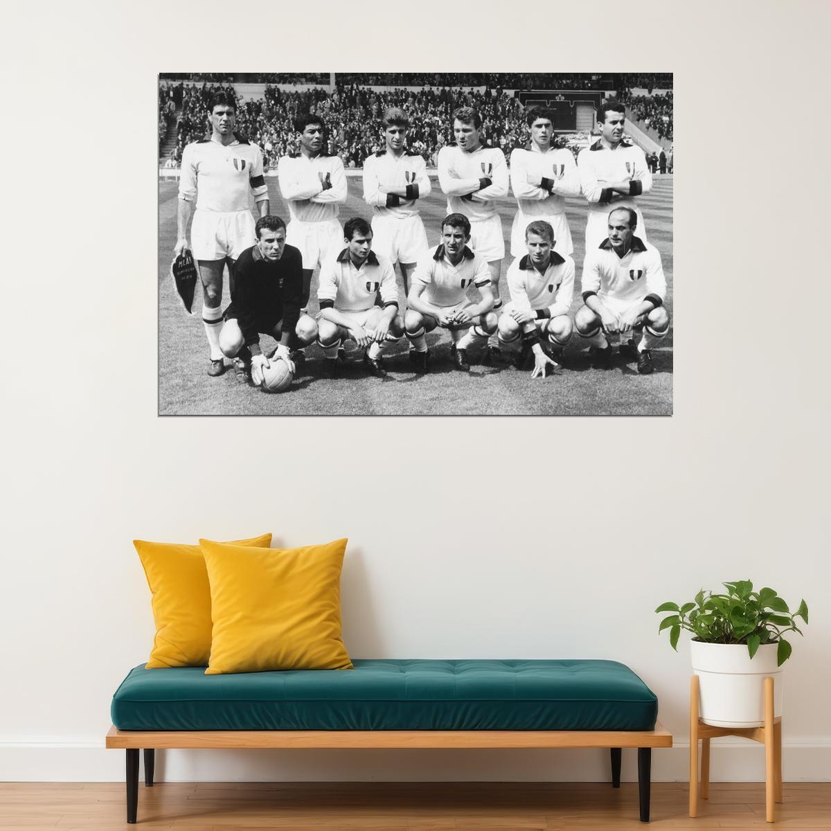 1962-63 Ac Milan European Cup Soccer Champions Match Poster Wall Art Print Home Wall Decor - xonomax