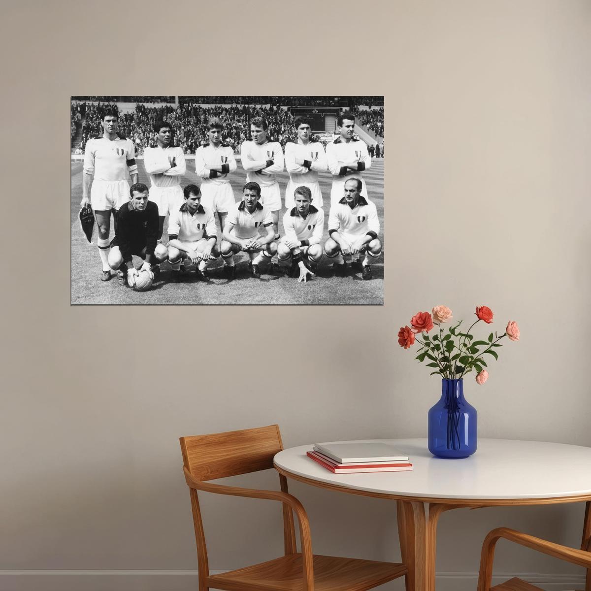 1962-63 Ac Milan European Cup Soccer Champions Match Poster Wall Art Print Home Wall Decor - xonomax