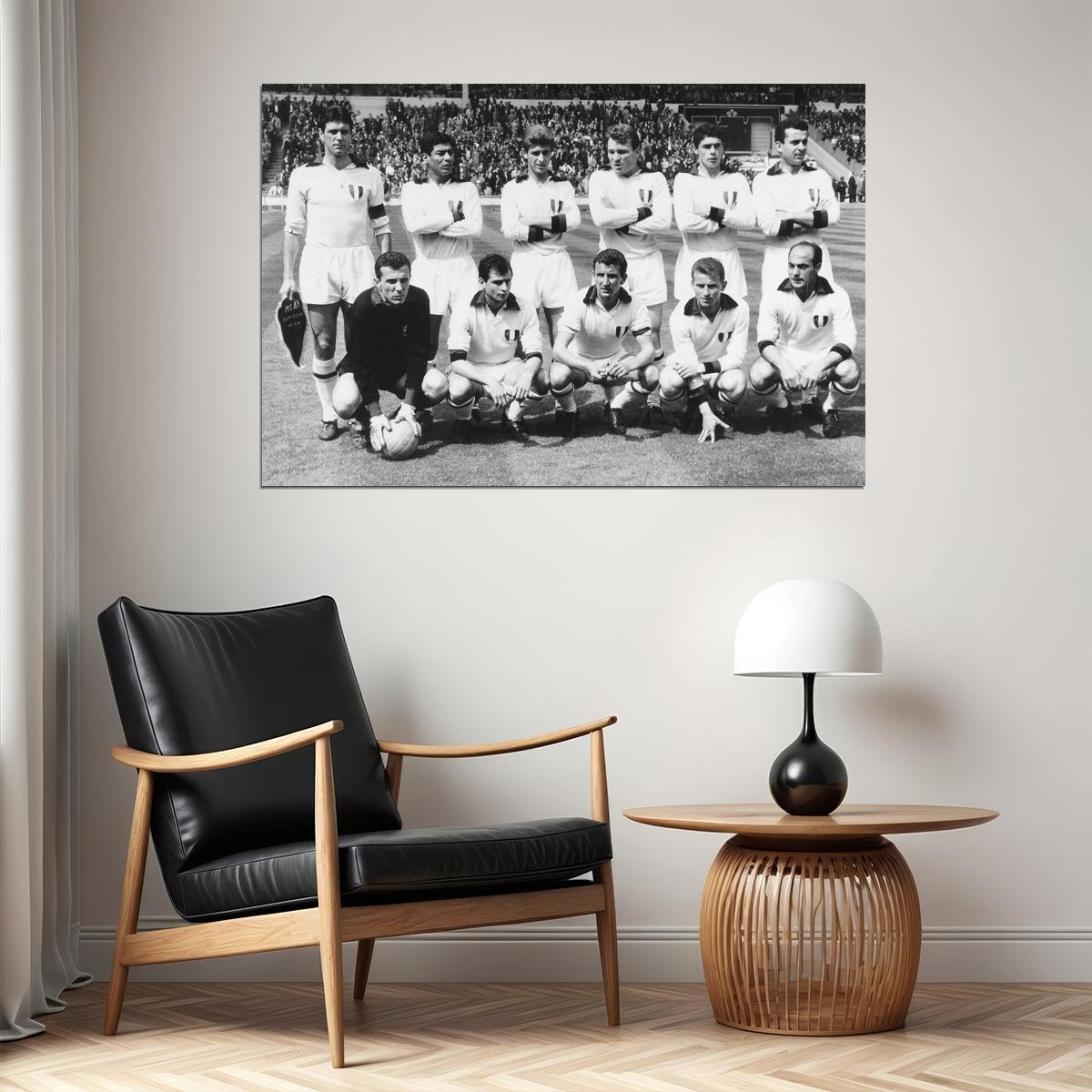 1962-63 Ac Milan European Cup Soccer Champions Match Poster Wall Art Print Home Wall Decor - xonomax