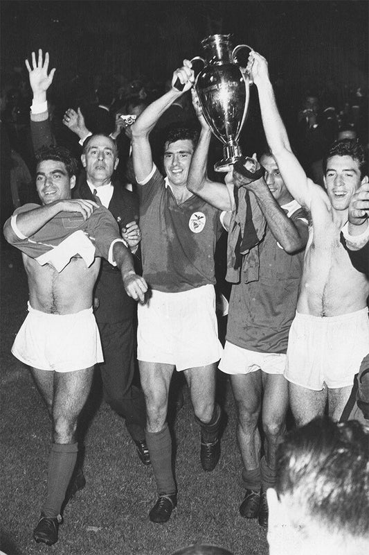 1960-61 Benfica European Cup Soccer Champions Match Poster Wall Art Print Home Wall Decor - xonomax