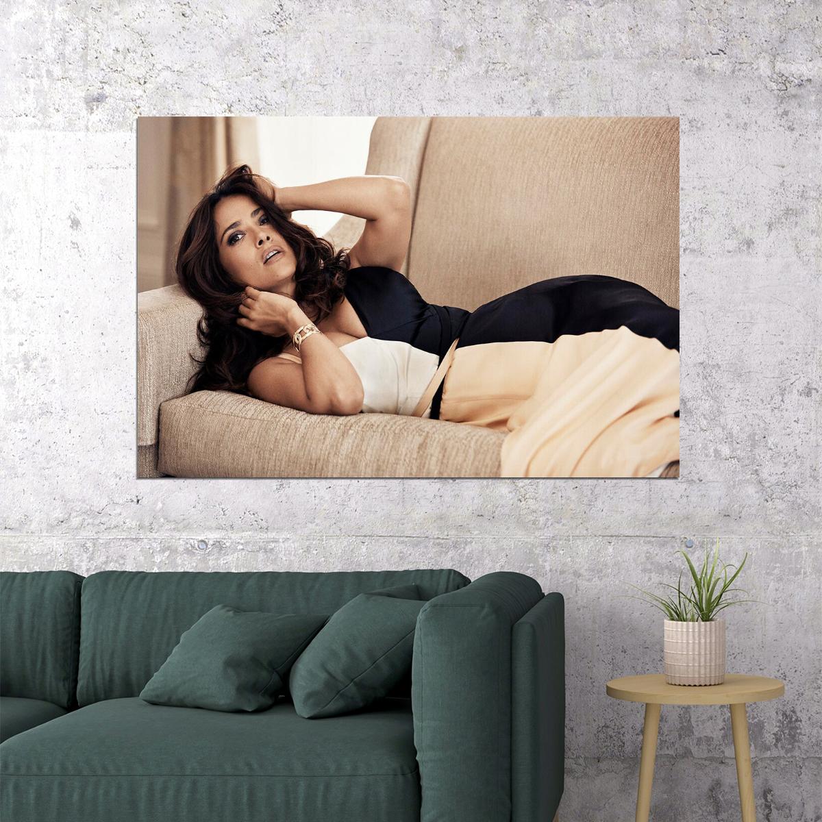 Salma Hayek Mexican-american Actor And Filmmaker Poster Wall Art Print Home Wall Decor