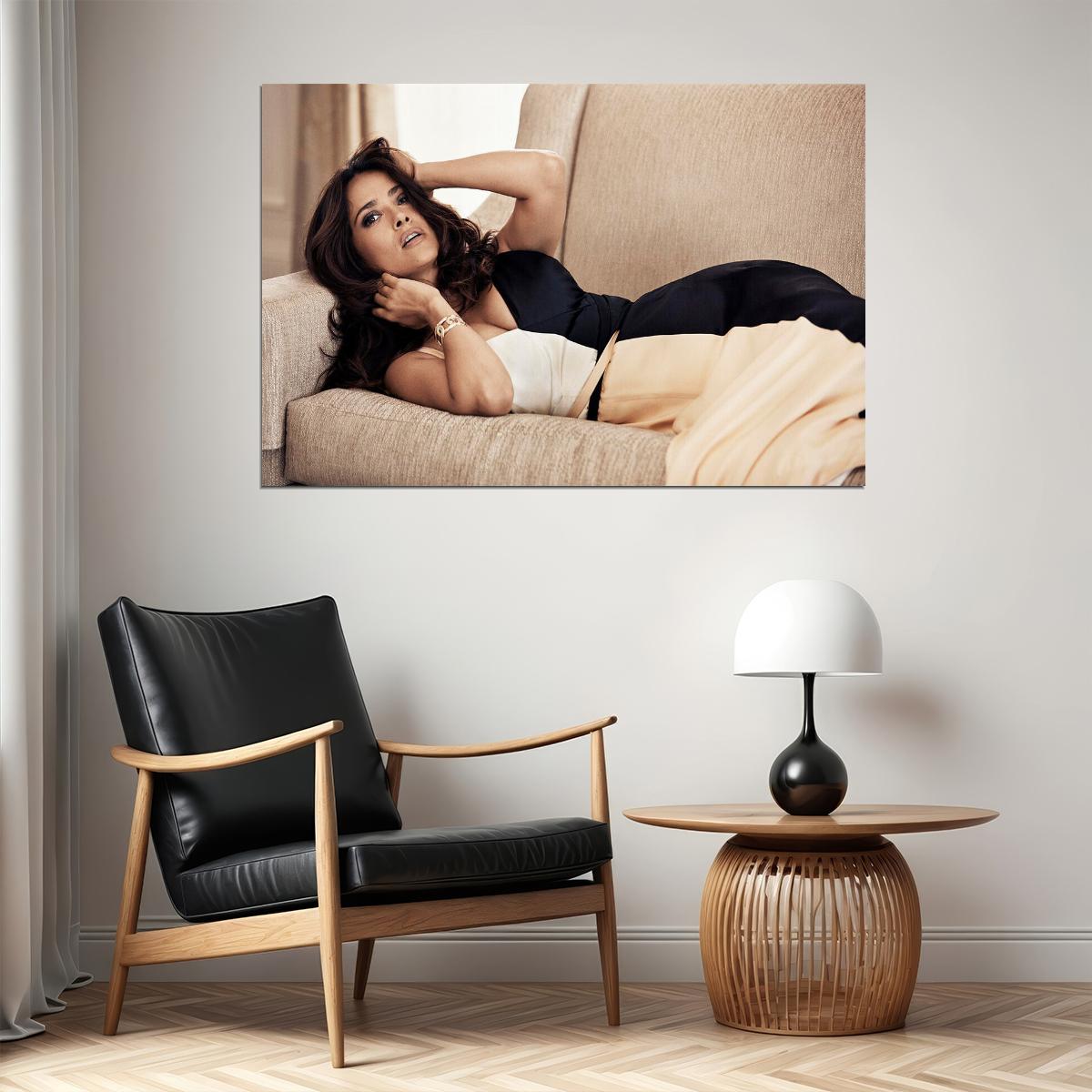 Salma Hayek Mexican-american Actor And Filmmaker Poster Wall Art Print Home Wall Decor