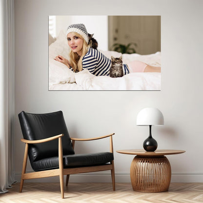 Emma Roberts American Singer Model And Actor Poster Wall Art Print Home Wall Decor - xonomax