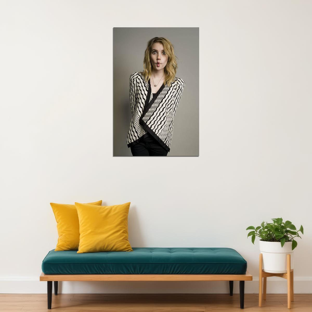 Emma Roberts American Actor Model And Singer Poster Wall Art Print Home Wall Decor - xonomax