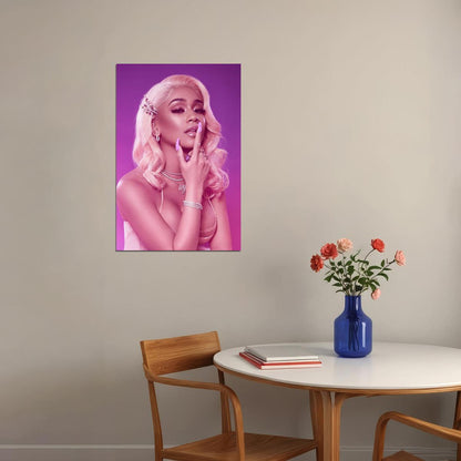 Saweetie American Rapper Music Artis And Songwriter Poster Wall Art Print Home Wall Decor
