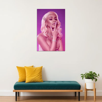 Saweetie American Rapper Music Artis And Songwriter Poster Wall Art Print Home Wall Decor