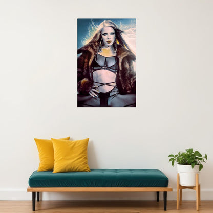 Julia Fox Italian Beautiful Model And Actress Poster Wall Art Print Home Wall Decor - xonomax