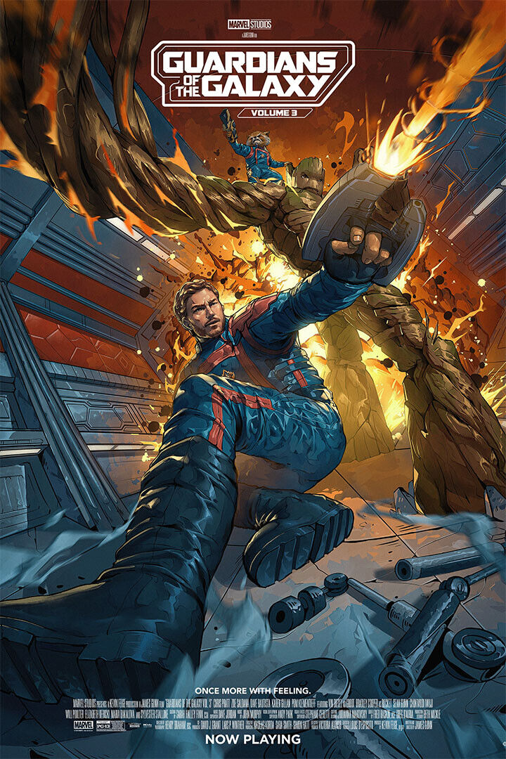 Guardians Of The Galaxy Vol. 3 Movie Action Comedy Poster Wall Art Print Home Wall Decor - xonomax