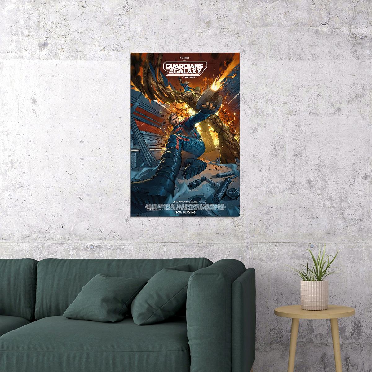 Guardians Of The Galaxy Vol. 3 Movie Action Comedy Poster Wall Art Print Home Wall Decor - xonomax