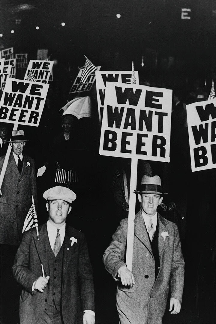 We Want Beer! 1931 Prohibition Protest Photo Poster Wall Art Print Home Wall Decor - xonomax