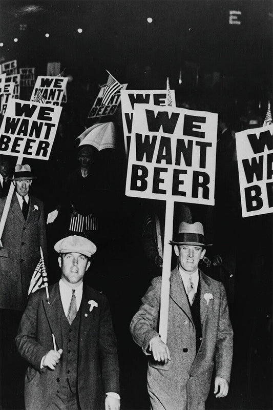 We Want Beer! 1931 Prohibition Protest Photo Poster Wall Art Print Home Wall Decor - xonomax