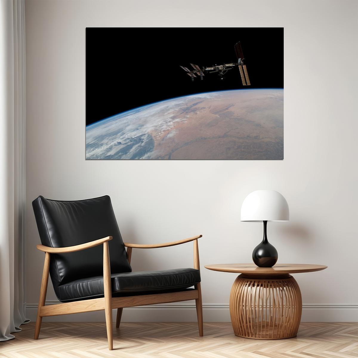 Nasa Space Station Space Craft Is Moving Science Poster Wall Art Print Home Wall Decor - xonomax