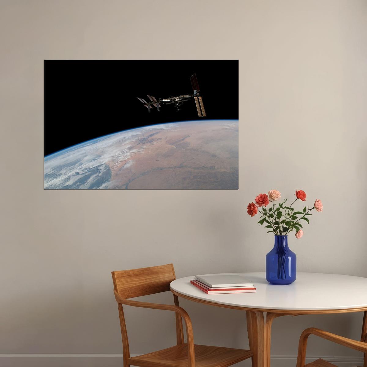 Nasa Space Station Space Craft Is Moving Science Poster Wall Art Print Home Wall Decor - xonomax