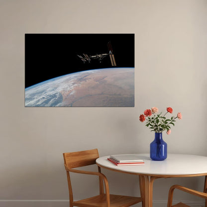 Nasa Space Station Space Craft Is Moving Science Poster Wall Art Print Home Wall Decor - xonomax