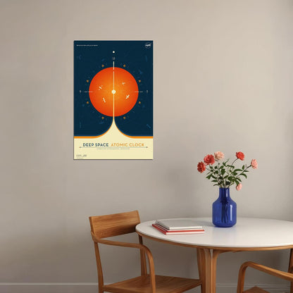 Nasa Deep Space Atomic Clock Space Exploration Travel Poster Wall Art Print Home Wall Decor - xonomax