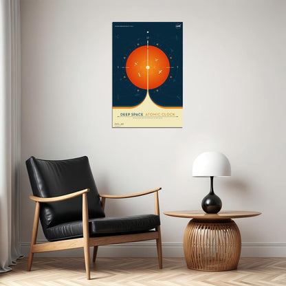 Nasa Deep Space Atomic Clock Space Exploration Travel Poster Wall Art Print Home Wall Decor - xonomax