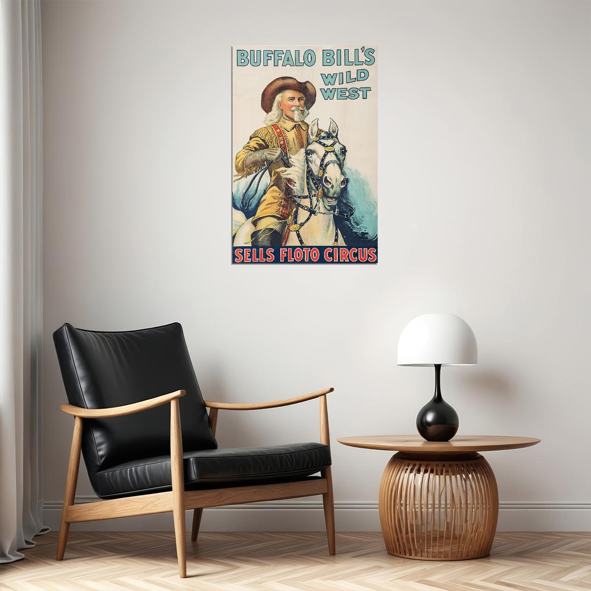 1915 Sells Floto Circus Buffalo Bill's Wild West Circus Poster Wall Art Print Home Wall Decor - xonomax