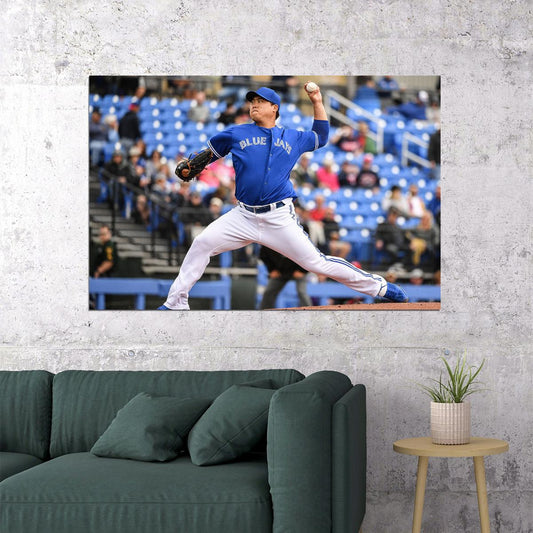 Hyun-jin Ryu Toronto Blue Jays Baseball Player Athlete Poster Wall Art Print Home Wall Decor - xonomax