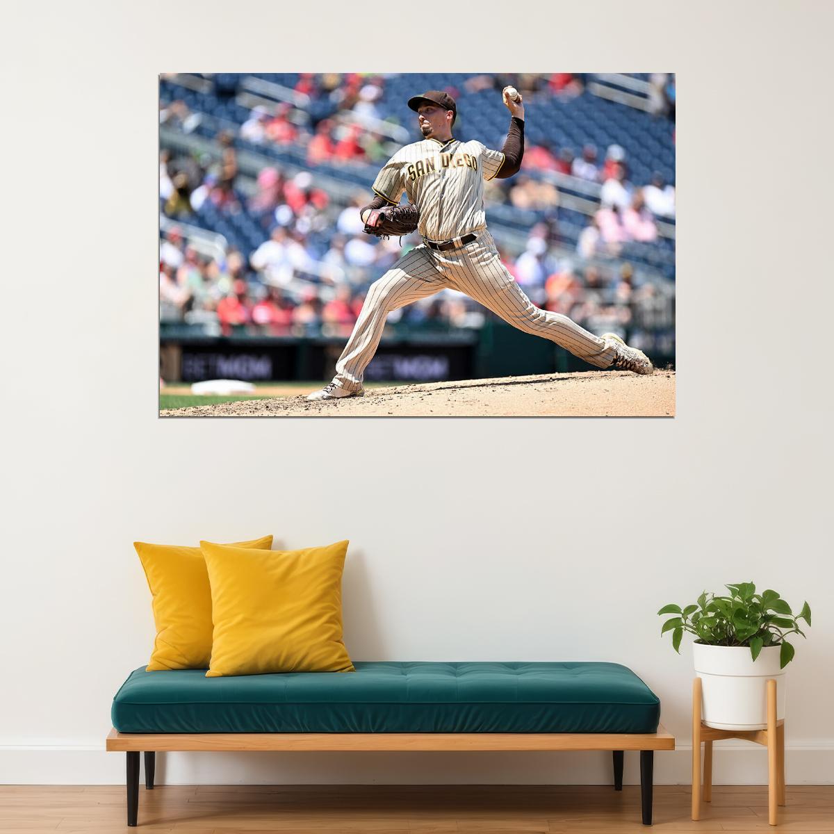 Blake Snell San Diego Padres Baseball Player Athlete Poster Wall Art Print Home Wall Decor - xonomax