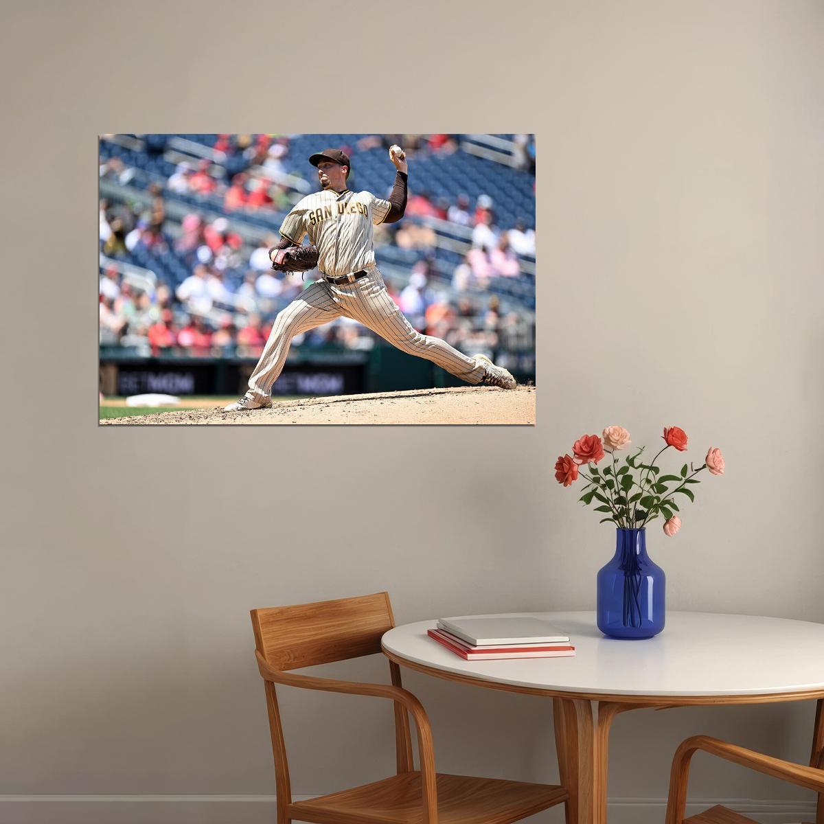Blake Snell San Diego Padres Baseball Player Athlete Poster Wall Art Print Home Wall Decor - xonomax