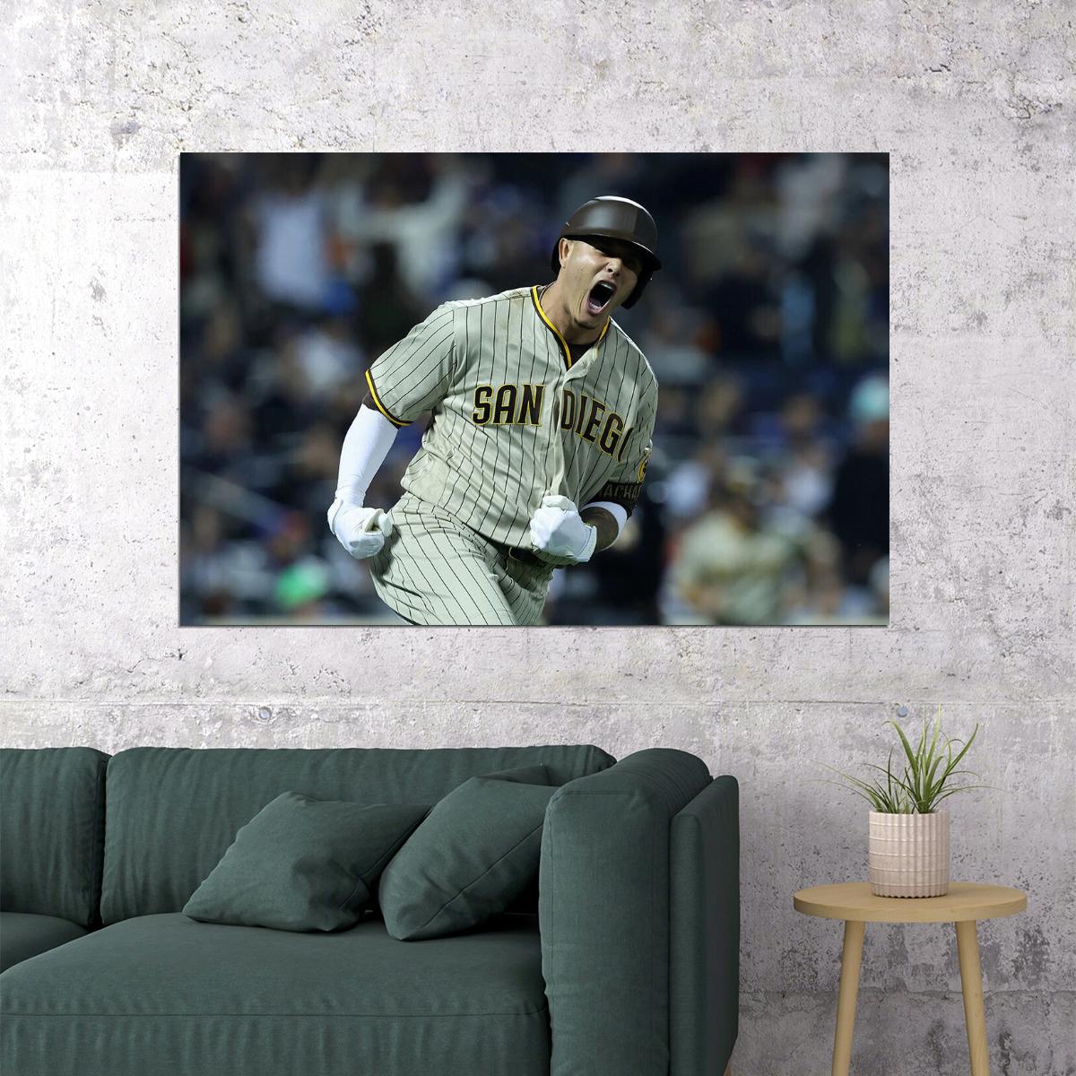 Manny Machado San Diego Padres Baseball Team Player Poster Wall Art Print Home Wall Decor - xonomax