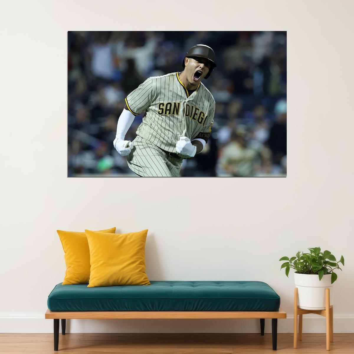 Manny Machado San Diego Padres Baseball Team Player Poster Wall Art Print Home Wall Decor - xonomax