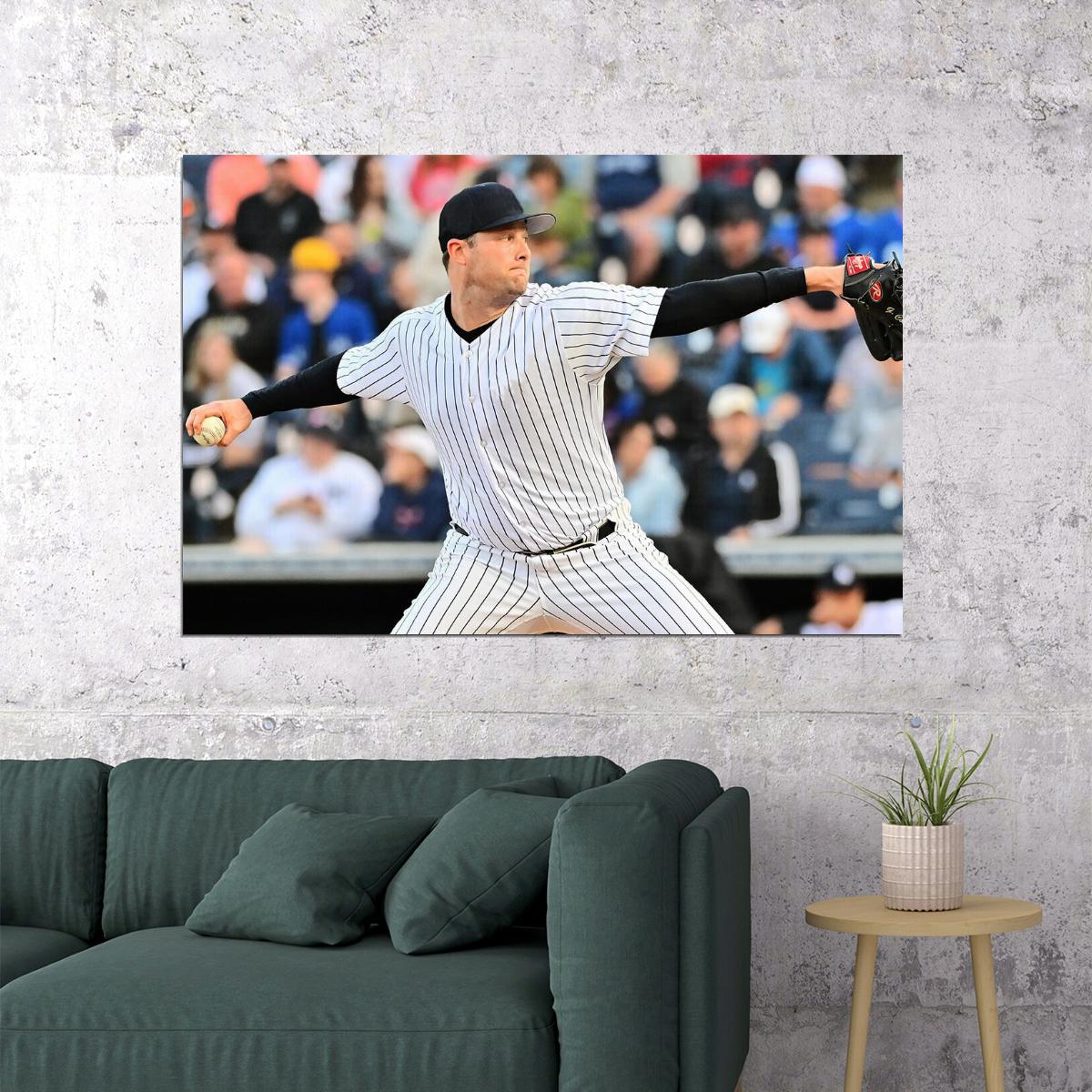Gerrit Cole New York Baseball Player Athlete Sport Poster Wall Art Print Home Wall Decor - xonomax