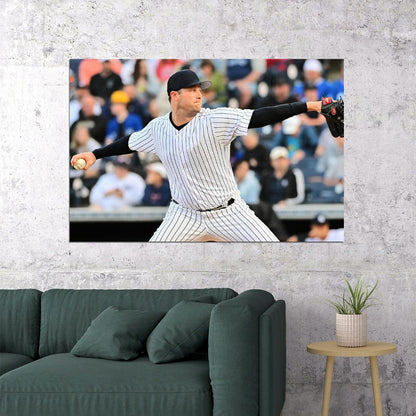 Gerrit Cole New York Baseball Player Athlete Sport Poster Wall Art Print Home Wall Decor - xonomax