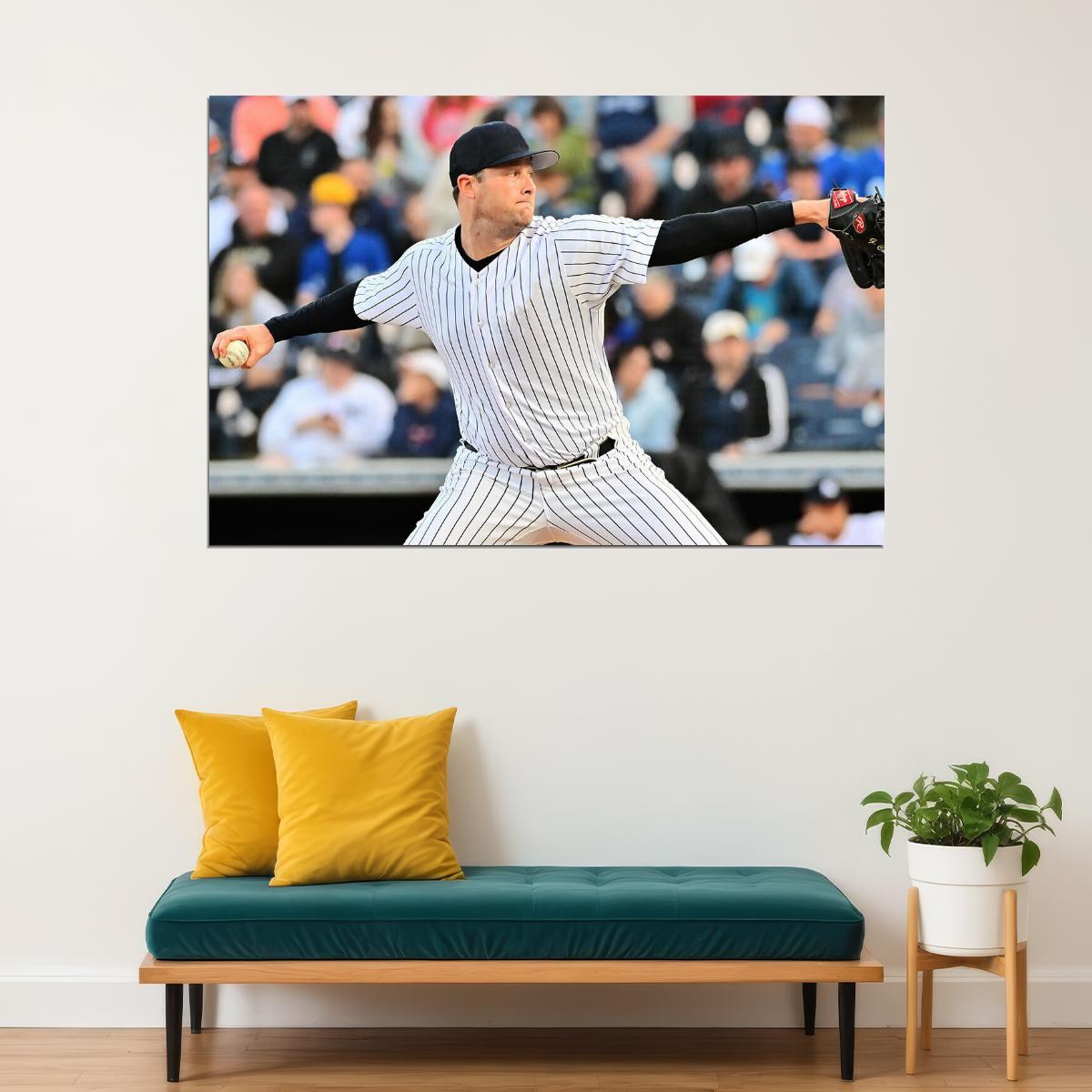 Gerrit Cole New York Baseball Player Athlete Sport Poster Wall Art Print Home Wall Decor - xonomax