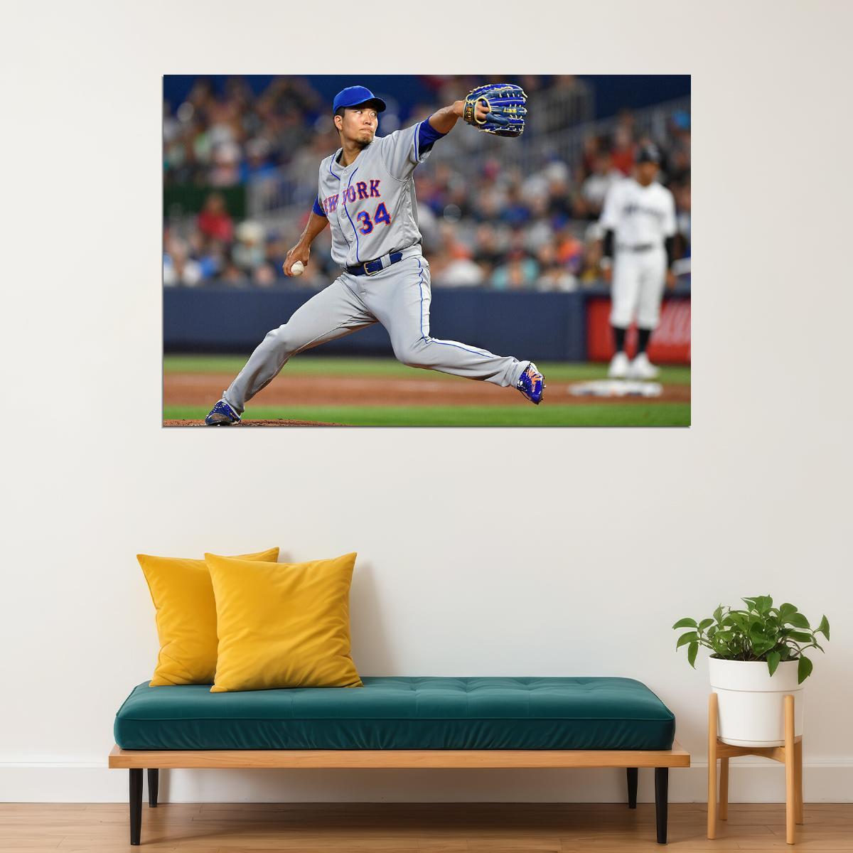 Kodai Senga New York Baseball Player Athlete Sport Poster Wall Art Print Home Wall Decor - xonomax