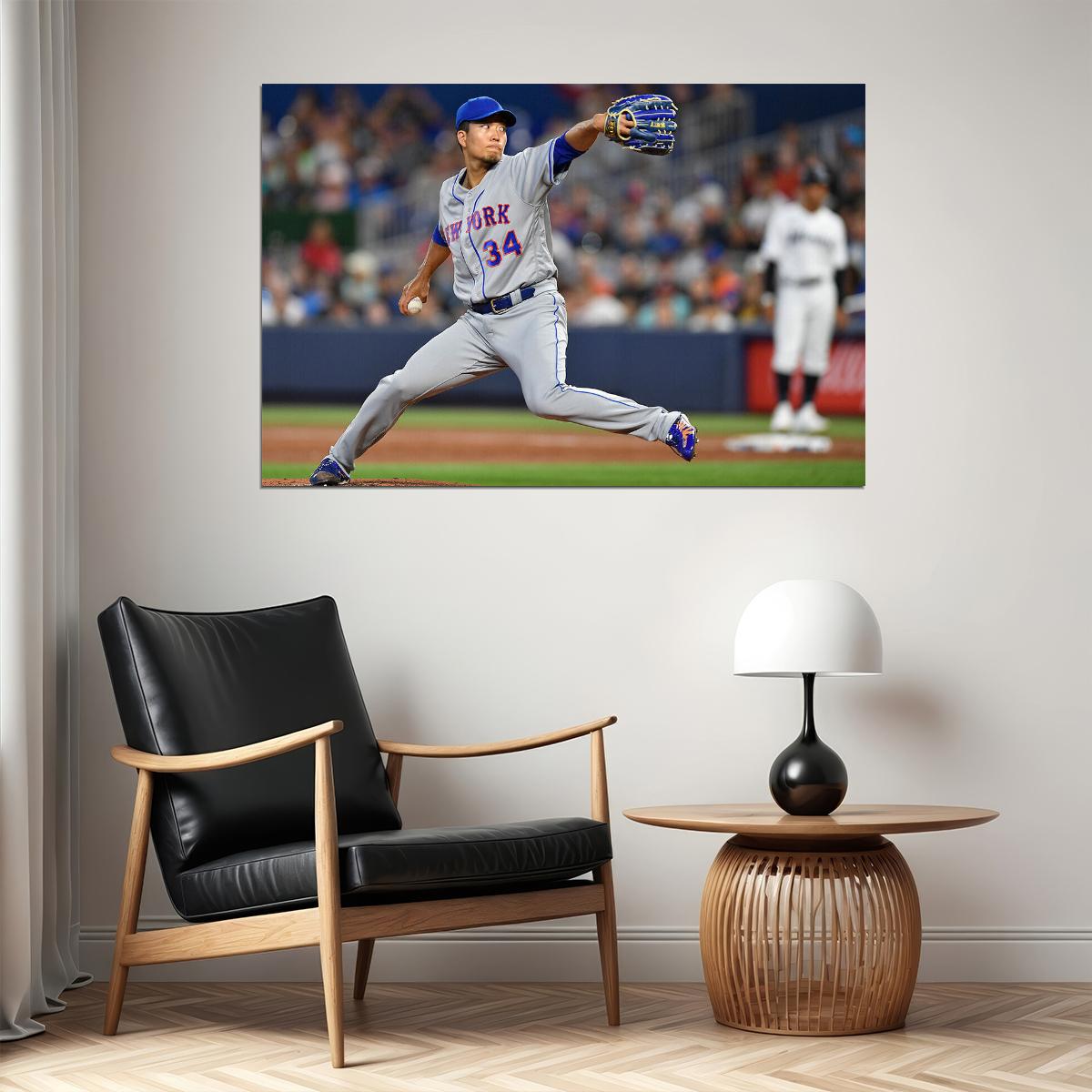 Kodai Senga New York Baseball Player Athlete Sport Poster Wall Art Print Home Wall Decor - xonomax