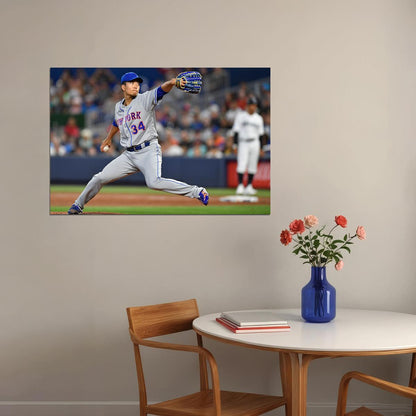 Kodai Senga New York Baseball Player Athlete Sport Poster Wall Art Print Home Wall Decor - xonomax