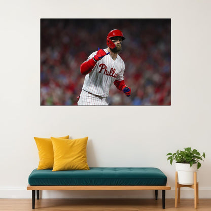 Bryce Harper Philadelphia Baseball Player Poster Wall Art Print Home Wall Decor - xonomax