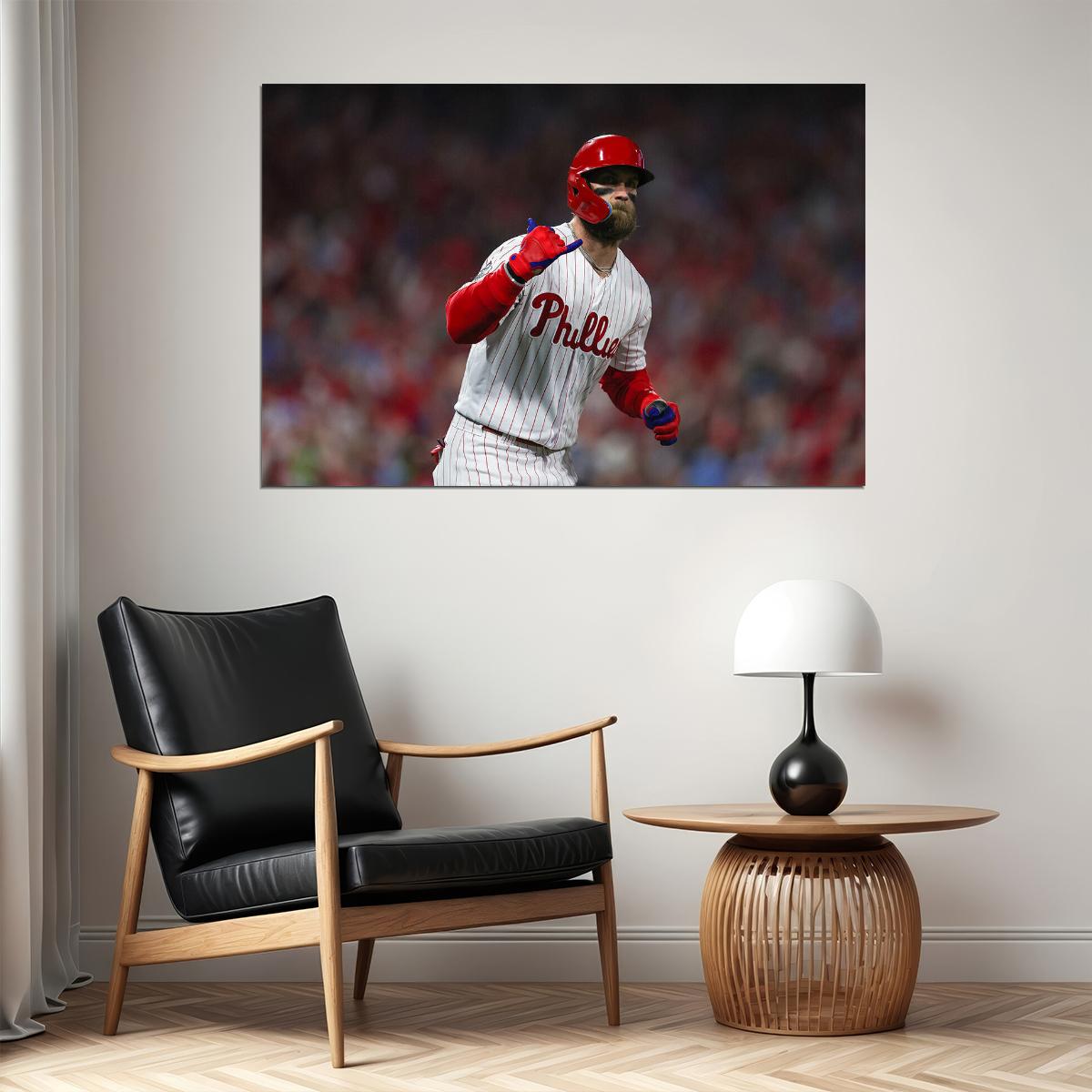 Bryce Harper Philadelphia Baseball Player Poster Wall Art Print Home Wall Decor - xonomax
